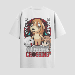 Playera urbana de anime y gaming ExtraLife MX, corte Standard Fit unisex ligero y transpirable en color Deep Black y Pure White, ropa de uso diario para gym y casual.