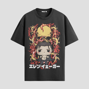 Playera urbana de anime y gaming ExtraLife MX, corte Standard Fit unisex ligero y transpirable en color Deep Black y Pure White, ropa de uso diario para gym y casual.