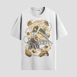 Playera urbana de anime y gaming ExtraLife MX, corte Standard Fit unisex ligero y transpirable en color Deep Black y Pure White, ropa de uso diario para gym y casual.