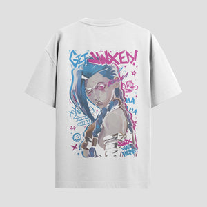 Playera urbana de anime y gaming ExtraLife MX, corte Standard Fit unisex ligero y transpirable en color Deep Black y Pure White, ropa de uso diario para gym y casual.