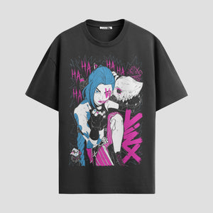 Playera urbana de anime y gaming ExtraLife MX, corte Standard Fit unisex ligero y transpirable en color Deep Black y Pure White, ropa de uso diario para gym y casual.
