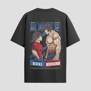 Playera urbana de anime y gaming ExtraLife MX, corte Standard Fit unisex ligero y transpirable en color Deep Black y Pure White, ropa de uso diario para gym y casual.