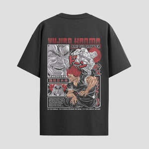 Playera urbana de anime y gaming ExtraLife MX, corte Standard Fit unisex ligero y transpirable en color Deep Black y Pure White, ropa de uso diario para gym y casual.