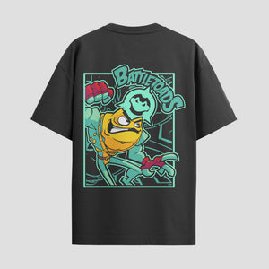 Playera urbana de anime y gaming ExtraLife MX, corte Standard Fit unisex ligero y transpirable en color Deep Black y Pure White, ropa de uso diario para gym y casual.