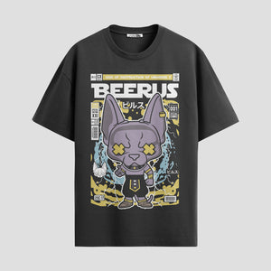 Playera urbana de anime y gaming ExtraLife MX, corte Standard Fit unisex ligero y transpirable en color Deep Black y Pure White, ropa de uso diario para gym y casual.