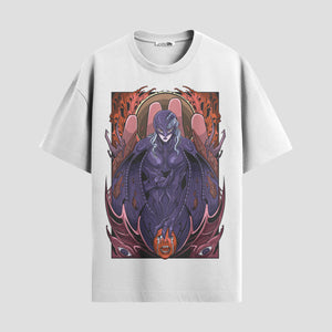 Playera urbana de anime y gaming ExtraLife MX, corte Standard Fit unisex ligero y transpirable en color Deep Black y Pure White, ropa de uso diario para gym y casual.