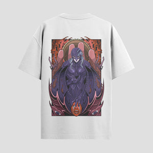 Playera urbana de anime y gaming ExtraLife MX, corte Standard Fit unisex ligero y transpirable en color Deep Black y Pure White, ropa de uso diario para gym y casual.