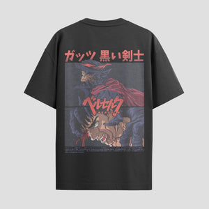 Playera urbana de anime y gaming ExtraLife MX, corte Standard Fit unisex ligero y transpirable en color Deep Black y Pure White, ropa de uso diario para gym y casual.