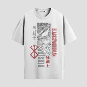 Playera urbana de anime y gaming ExtraLife MX, corte Standard Fit unisex ligero y transpirable en color Deep Black y Pure White, ropa de uso diario para gym y casual.