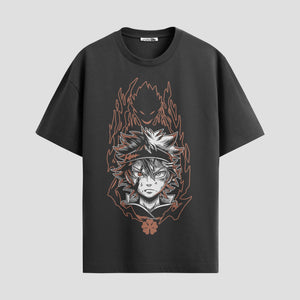 Playera urbana de anime y gaming ExtraLife MX, corte Standard Fit unisex ligero y transpirable en color Deep Black y Pure White, ropa de uso diario para gym y casual.