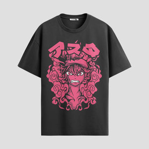 Playera urbana de anime y gaming ExtraLife MX, corte Standard Fit unisex ligero y transpirable en color Deep Black y Pure White, ropa de uso diario para gym y casual.