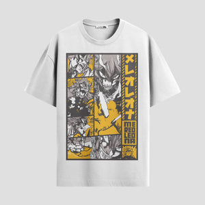 Playera urbana de anime y gaming ExtraLife MX, corte Standard Fit unisex ligero y transpirable en color Deep Black y Pure White, ropa de uso diario para gym y casual.