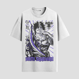 Playera urbana de anime y gaming ExtraLife MX, corte Standard Fit unisex ligero y transpirable en color Deep Black y Pure White, ropa de uso diario para gym y casual.
