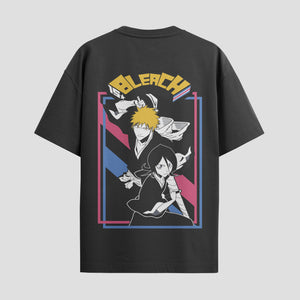 Playera urbana de anime y gaming ExtraLife MX, corte Standard Fit unisex ligero y transpirable en color Deep Black y Pure White, ropa de uso diario para gym y casual.