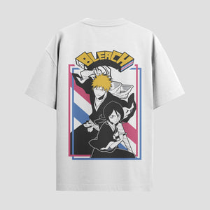 Playera urbana de anime y gaming ExtraLife MX, corte Standard Fit unisex ligero y transpirable en color Deep Black y Pure White, ropa de uso diario para gym y casual.