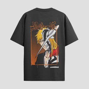 Playera urbana de anime y gaming ExtraLife MX, corte Standard Fit unisex ligero y transpirable en color Deep Black y Pure White, ropa de uso diario para gym y casual.