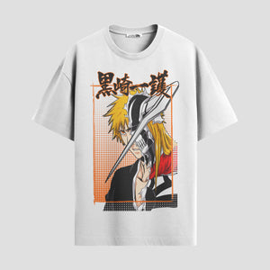 Playera urbana de anime y gaming ExtraLife MX, corte Standard Fit unisex ligero y transpirable en color Deep Black y Pure White, ropa de uso diario para gym y casual.