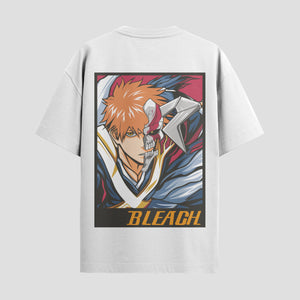 Playera urbana de anime y gaming ExtraLife MX, corte Standard Fit unisex ligero y transpirable en color Deep Black y Pure White, ropa de uso diario para gym y casual.