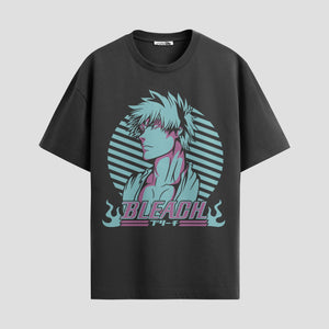 Playera urbana de anime y gaming ExtraLife MX, corte Standard Fit unisex ligero y transpirable en color Deep Black y Pure White, ropa de uso diario para gym y casual.