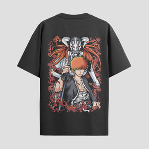 Playera urbana de anime y gaming ExtraLife MX, corte Standard Fit unisex ligero y transpirable en color Deep Black y Pure White, ropa de uso diario para gym y casual.