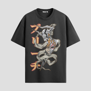 Playera urbana de anime y gaming ExtraLife MX, corte Standard Fit unisex ligero y transpirable en color Deep Black y Pure White, ropa de uso diario para gym y casual.