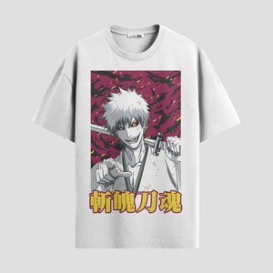 Playera urbana de anime y gaming ExtraLife MX, corte Standard Fit unisex ligero y transpirable en color Deep Black y Pure White, ropa de uso diario para gym y casual.