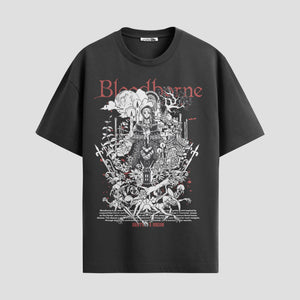 Playera urbana de anime y gaming ExtraLife MX, corte Standard Fit unisex ligero y transpirable en color Deep Black y Pure White, ropa de uso diario para gym y casual.