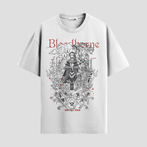 Playera urbana de anime y gaming ExtraLife MX, corte Standard Fit unisex ligero y transpirable en color Deep Black y Pure White, ropa de uso diario para gym y casual.