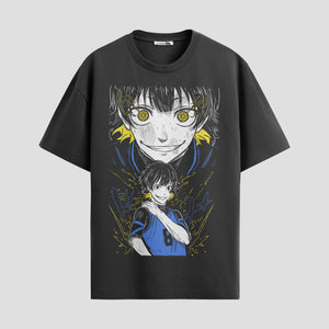 Playera urbana de anime y gaming ExtraLife MX, corte Standard Fit unisex ligero y transpirable en color Deep Black y Pure White, ropa de uso diario para gym y casual.