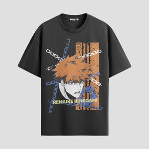 Playera urbana de anime y gaming ExtraLife MX, corte Standard Fit unisex ligero y transpirable en color Deep Black y Pure White, ropa de uso diario para gym y casual.