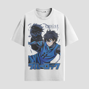 Playera urbana de anime y gaming ExtraLife MX, corte Standard Fit unisex ligero y transpirable en color Deep Black y Pure White, ropa de uso diario para gym y casual.