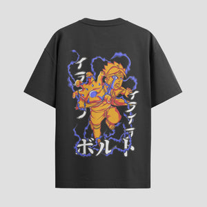 Playera urbana de anime y gaming ExtraLife MX, corte Standard Fit unisex ligero y transpirable en color Deep Black y Pure White, ropa de uso diario para gym y casual.
