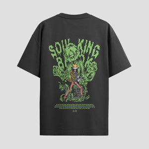 Playera urbana de anime y gaming ExtraLife MX, corte Standard Fit unisex ligero y transpirable en color Deep Black y Pure White, ropa de uso diario para gym y casual.