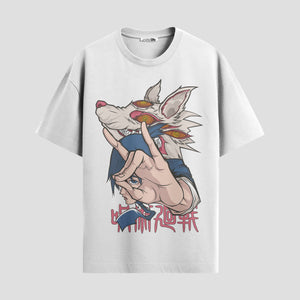 Playera urbana de anime y gaming ExtraLife MX, corte Standard Fit unisex ligero y transpirable en color Deep Black y Pure White, ropa de uso diario para gym y casual.