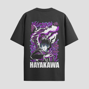Playera urbana de anime y gaming ExtraLife MX, corte Standard Fit unisex ligero y transpirable en color Deep Black y Pure White, ropa de uso diario para gym y casual.