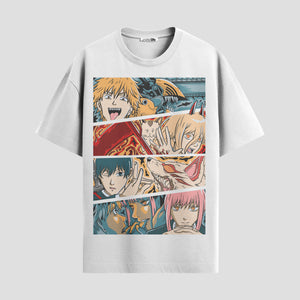 Playera urbana de anime y gaming ExtraLife MX, corte Standard Fit unisex ligero y transpirable en color Deep Black y Pure White, ropa de uso diario para gym y casual.
