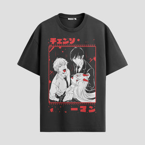 Playera urbana de anime y gaming ExtraLife MX, corte Standard Fit unisex ligero y transpirable en color Deep Black y Pure White, ropa de uso diario para gym y casual.