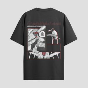 Playera urbana de anime y gaming ExtraLife MX, corte Standard Fit unisex ligero y transpirable en color Deep Black y Pure White, ropa de uso diario para gym y casual.