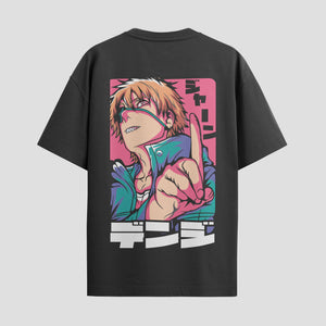 Playera urbana de anime y gaming ExtraLife MX, corte Standard Fit unisex ligero y transpirable en color Deep Black y Pure White, ropa de uso diario para gym y casual.