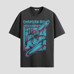 Playera urbana de anime y gaming ExtraLife MX, corte Standard Fit unisex ligero y transpirable en color Deep Black y Pure White, ropa de uso diario para gym y casual.