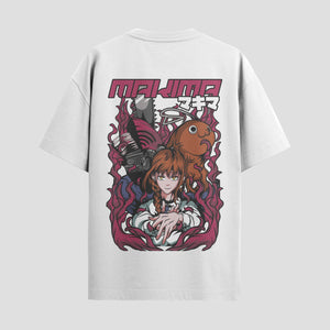 Playera urbana de anime y gaming ExtraLife MX, corte Standard Fit unisex ligero y transpirable en color Deep Black y Pure White, ropa de uso diario para gym y casual.
