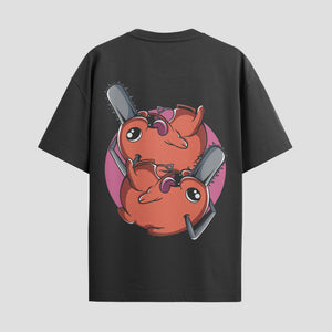 Playera urbana de anime y gaming ExtraLife MX, corte Standard Fit unisex ligero y transpirable en color Deep Black y Pure White, ropa de uso diario para gym y casual.