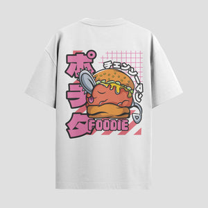 Playera urbana de anime y gaming ExtraLife MX, corte Standard Fit unisex ligero y transpirable en color Deep Black y Pure White, ropa de uso diario para gym y casual.