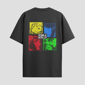 Playera urbana de anime y gaming ExtraLife MX, corte Standard Fit unisex ligero y transpirable en color Deep Black y Pure White, ropa de uso diario para gym y casual.