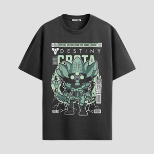 Playera urbana de anime y gaming ExtraLife MX, corte Standard Fit unisex ligero y transpirable en color Deep Black y Pure White, ropa de uso diario para gym y casual.