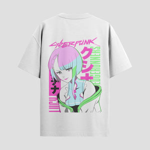 Playera urbana de anime y gaming ExtraLife MX, corte Standard Fit unisex ligero y transpirable en color Deep Black y Pure White, ropa de uso diario para gym y casual.
