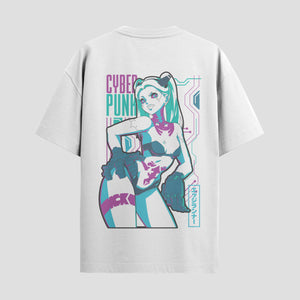 Playera urbana de anime y gaming ExtraLife MX, corte Standard Fit unisex ligero y transpirable en color Deep Black y Pure White, ropa de uso diario para gym y casual.