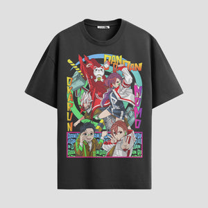 Playera urbana de anime y gaming ExtraLife MX, corte Standard Fit unisex ligero y transpirable en color Deep Black y Pure White, ropa de uso diario para gym y casual.