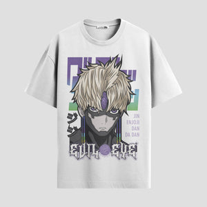Playera urbana de anime y gaming ExtraLife MX, corte Standard Fit unisex ligero y transpirable en color Deep Black y Pure White, ropa de uso diario para gym y casual.