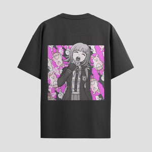 Playera urbana de anime y gaming ExtraLife MX, corte Standard Fit unisex ligero y transpirable en color Deep Black y Pure White, ropa de uso diario para gym y casual.